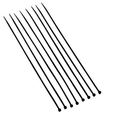 Imagem de Abraçadeiras de Nylon Preta 3.6x200mm com 100 Peças - 8862 - BRASFORT