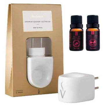 Imagem de Difusor Aromatizador Elétrico Porcelana Via Aroma com Essencia Cancun 