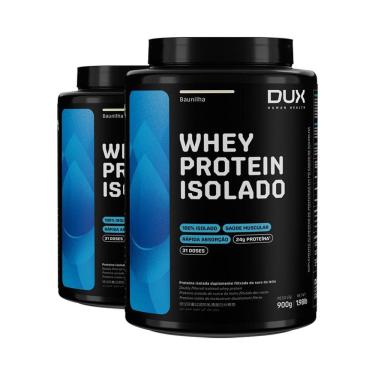 Imagem de Kit 2 Whey Protein Isolado Dux Baunilha 900G