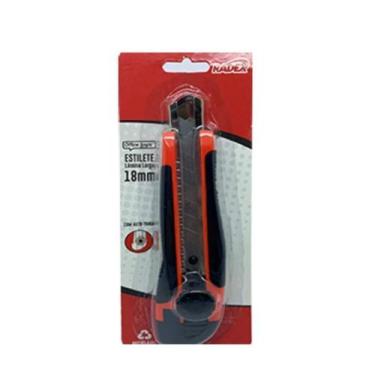 Imagem de Estilete Lamina Larga 18Mm Trava Plastico Office Logic Radex