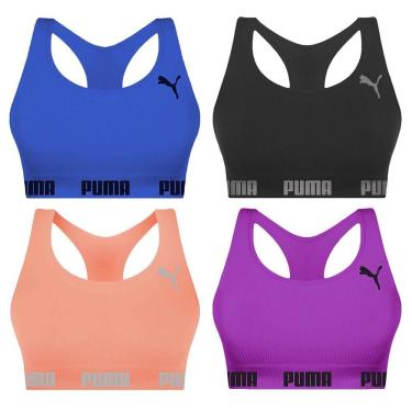 Imagem de Kit 4 Tops Puma Nadador Sem Costura Feminino