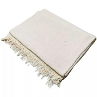 Imagem de Manta Para Sofá 2 E 3 Lugares Super King Luxo Gigante 3,00x1,80 Cobertor Capa De Sofa E Cama Grande Branco Cru