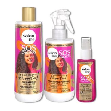 Imagem de De Repente Pronta Salon Line Kit com Shampoo, Creme Fluido, Acidifican