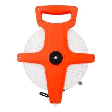 Imagem de Trena Aberta Fita Fibra De Vidro 50 Metros 165ft Manivela - Luatek