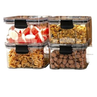 Imagem de Monte Seu Kit De Potes HerméTicos Para Mantimentos - Organizador De Cozinha Para Dispensa E ArmáRio(4 Potes - 450ml)