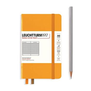 Imagem de Leuchtturm1917 365628 Bolso para notebook (A6), capa dura, 187 páginas numeradas, sol nascente, quadrado