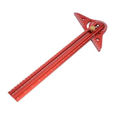 Imagem de Jiawu Régua de Linha de Marcação para Riscador de Madeira de 13 Polegadas, Régua Quadrada T Deslizante de Liga de Alumínio, Réguas de Desenho Tipo T Com Escala de Ajuste de ângulo