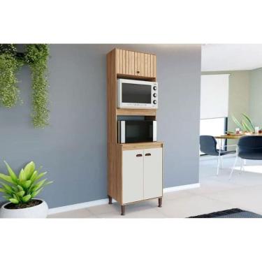 Imagem de Paneleiro De Cozinha Torino C- 3 Portas 63cm -off White - Movelbento