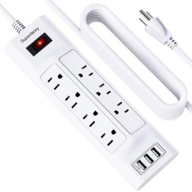 Imagem de Protetor de sobretensão Power Strip SUPERDANNY (10 pés) com 7 tomadas,