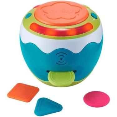 Imagem de Brinquedo Educativo Bebe Baby Music Auby  Tambor Eletrônico Interativo