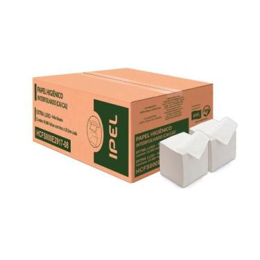 Imagem de Papel Higiênico Interfolhado Folha Simples Extra Luxo 9x20,5 com 10.00