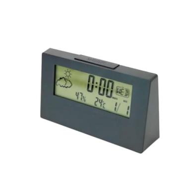 Imagem de Relógio Despertador Digital de Mesa, Display LED,Relógios de Mesa e Prateleira, Relógios Uso Doméstico - pilhas (não inclusas)