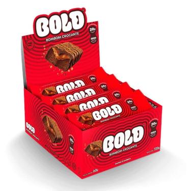 Imagem de Barra de Proteina - 12 Unidades 60g Bombom Crocante - Bold-Unissex