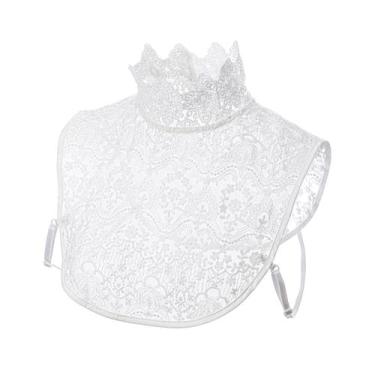 Imagem de Gola falsa de renda, gola removível, gola alta para mulheres - Yiweisa