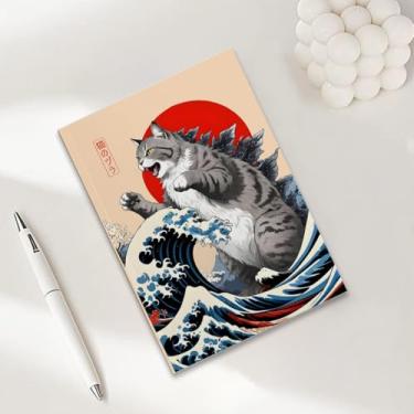 Imagem de Caderno de gato, caderno A5 para anotações de escritório, agenda de 21 x 14,7 cm, agenda de viagem, presentes para amantes de gatos-8