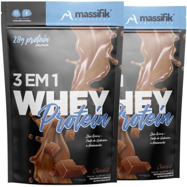 Imagem de Kit 2 Whey Protein 3 em 1 - Massifik