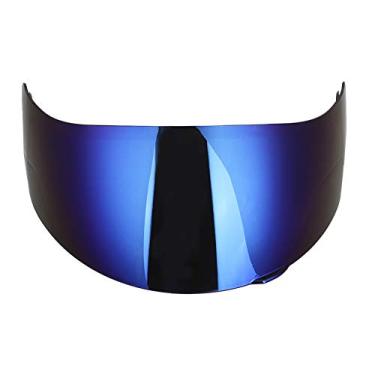 Imagem de Lente de Viseira para Capacete de Motocicleta, Substituição de Para-brisa para Agv K3sv K5, Leve, Durável, Proteção Uv, Azul Dourado (Azul)