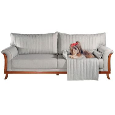 Imagem de Conjunto Sofá Living Vitória 2,20m + Cama Pet Vitória