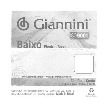 Imagem de Corda Avulsa Baixo 5 Giannini Nickel Round Wound GEEBRL5.5
