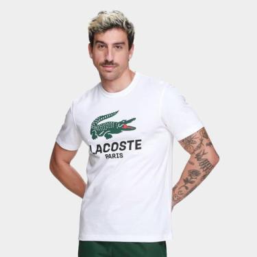 Imagem de Camiseta Lacoste Casual Masculina, Branco, M