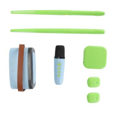 Imagem de Generic Kit de Bateria Somatossensorial, ABS Com Sensor de Movimento 3D e Baqueta de Ar Virtual de Couro Com Alto-falante e Microfone para Iniciantes No Jardim (#2)