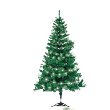 Imagem de Arvore De Natal 150cm Verde 220 Galhos Cheia + 90 Enfeites e Pisca 110V ou 220V Decoração Completa (110V)