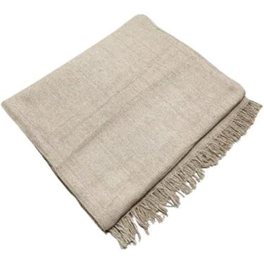 Imagem de Manta Para Sofá Grande King 3,00m x 1,80m de Algodão Grosso Tipo Capa Decorativa Lavável (Areia King)