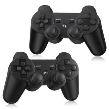 Imagem de Controlador PS3 Wireless Yinjie, pacote com 2 cabos de carregamento