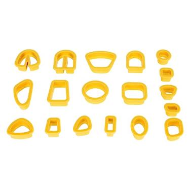 Imagem de KIMISS Conjunto de Cortadores de Argila de Polímero para Fazer Jóias-kit de 129 Peças Com Ganchos de Brinco, Cartões, Anéis de Salto e Cortadores de Brinco de Argila DIY (Amarelo)