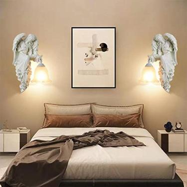 Imagem de Luminária de parede moderna e criativa para sala de estar, quarto, escritório, casa de campo, hotel, quarto infantil, corredor, café, restaurante ocidental, com luz LED (Estilo 31 - Conjunto