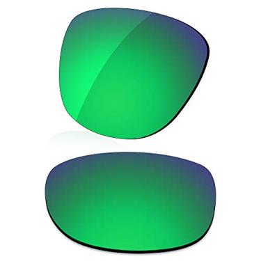 Imagem de LenzReborn Lente polarizada de substituição para óculos de sol Oakley Trillbe X OO9340 - verde gramado - espelhado polarizado