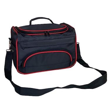 Imagem de Bolsa de Tesoura de Cabelo Profissional Portátil Salão de Beleza Barbeiro Bolsa de Ferramentas de Pente de Cabeleireiro Bolsa de Armazenamento de Maquiagem Estojo de Viagem Alça