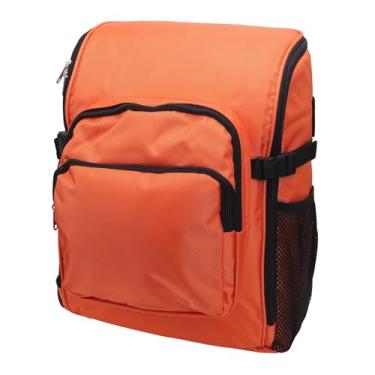 Imagem de Yunseity Mochila de Ferramenta de Limpeza Anti-respingos de Grande Capacidade para Bolsa de Itens Domésticos, Pano Oxford 1000D (Laranja)