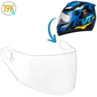Imagem de Viseira Cristal para Capacete Evolution G8 G7 G6 G5 G4 Pro Tork Fechad