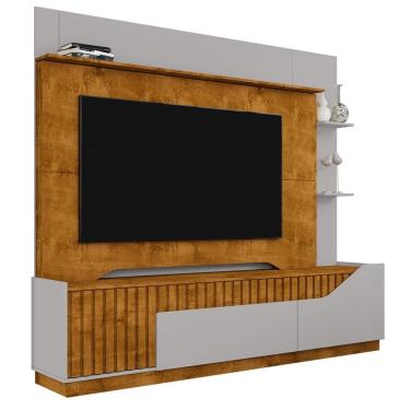 Imagem de Estante Home Tv 75 Pol 210 Cm Dallas Naturalle Off White Bechara