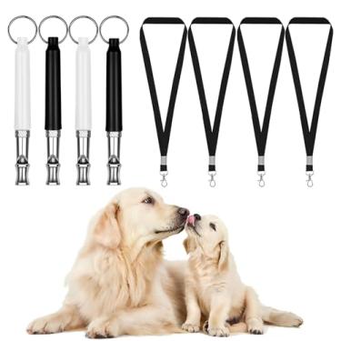 Imagem de VPICKEVYS Pacote com 2 apitos para cães, apito para parar de latir vizinhos, apito silencioso, ultrassônico ajustável, apito de treinamento profissional para cães com cordão (4)