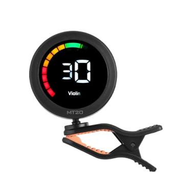 Imagem de Kavolet Grampo de Exibição Colorido/Afinador de Guitarra Com Suporte para Guitarra Cromática, Baixo, Violino, Ukulele, Afinador Portátil Com Braçadeira/suporte Giratório para Músicos, Material ABS