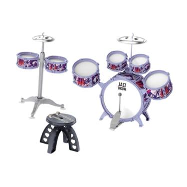 Imagem de Kokiya Crianças jazz tambor kit cymbal e tambor de desenvolvimento de brinquedos de brinquedos de brinquedos de brinquedos para partidos de jardim de