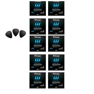 Imagem de Cordas Giannini 010 Para Guitarra Round Wound Pack C / 10
