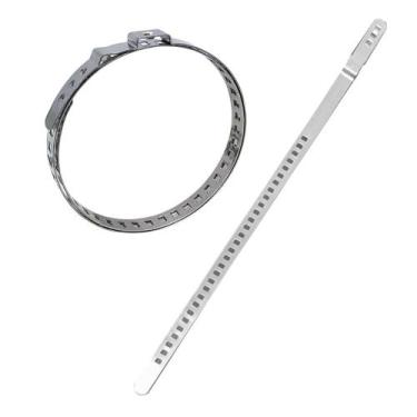 Imagem de Kit 10 Abraçadeira Coifa universal 245mm Abertura 25 a 55mm - Mestre d