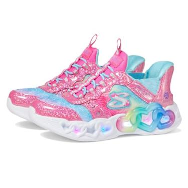 Imagem de Skechers Tênis feminino Infinite Heart Lights-Eternal Shimmer, Rosa/Multi, 19