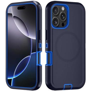 Imagem de Asuwish Capa de telefone para iPhone 16 Pro Max 6,9 polegadas com protetor de tela capa magnética híbrida à prova de choque protetora resistente acessórios para serviço pesado i Phone16 16Pro i16