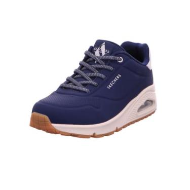 Imagem de Skechers Tênis feminino Uno-Shimmer Away, Azul marinho/ouro rosa, 34