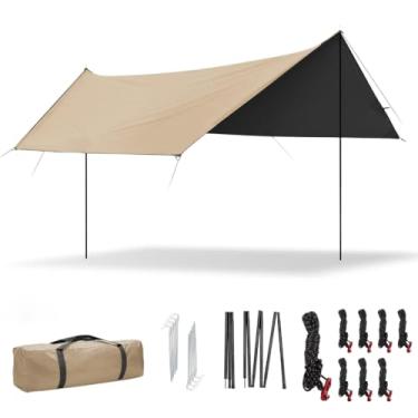 Imagem de Barraca de Camping New Hawaii Tela Toldo Barraca Gazebo Camping Portátil Impermeável 3m*4m Proteção UPF 50+ UV(bega)