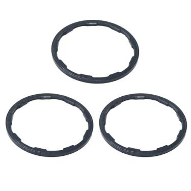 Imagem de bociloy Espaçador de arruela de roda de bicicleta, 3 peças, junta de cassete, espaçadores de suporte inferior de liga de alumínio para MTB Road Bike 1,85 mm