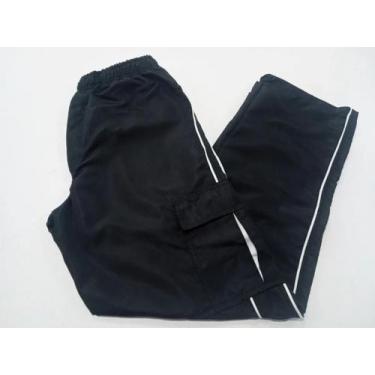 Imagem de Calça masculina em microfibra com listra e bolso cargo - Romer Sport, 