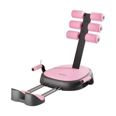 Imagem de Lljsszr Barra de Abdominais No Chão: Treino Abdominal para Fortalecimento Muscular com Aparelho Auxiliar para Abdominais, rosa