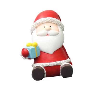 Imagem de Baoblaze Estatueta de Papai Noel para Decoração de Natal, Artesanato em Resina, Ornamento de Mesa, Escultura de Natal para Armário, Escritório e Ambientes