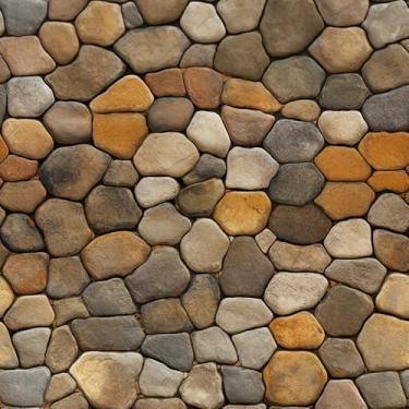 Imagem de COKCOKR Papel de parede padrão de emenda de seixos 17,71 x 300.0 cm Papel de parede marrom impermeável para quarto sofá decoração de parede armário cozinha