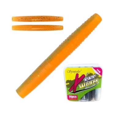 Imagem de Isca Artificial Macia Fat Worm TPR Flutuante Para Pesca Spinpoler Senk